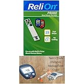 Prime Blood Glucose Test Strips 25 Count| Bundle with Sam'sTrade Diabetes Management Guide