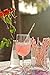 Just Artifacts Premium Disposable Drinking Paper Straws (100pcs, Light Pink/Fuchsia/Metallic Gold)