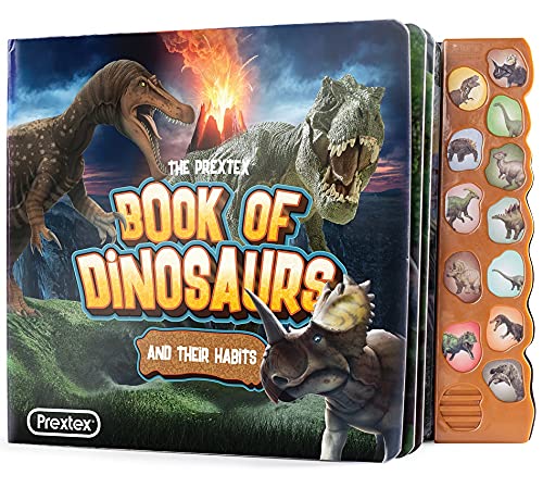 Photo 1 of The Prextex Book of Dinosaurs and Their Habits - 12-Button Dinosaur Sound Book to Educate and Learn About Dinosaurs