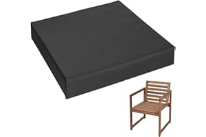 Square Foam Waterproof Chair Pad for Indoor Outdoor,14x14/16x16/18x18/20x20in,Patio Seat Cushions with Ties,for Garden Kitche