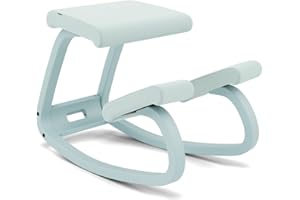 Varier Variable Monochrome, Original Kneeling Chair, Ergonomic Office Chair, 10-year Warranty, Designed by Peter Opsvik, Glacier