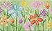 Toland Home Garden 800008 Spring Blooms Spring Door Mat 18x30 Inch Flower Outdoor Doormat for Entryway Indoor Entrance