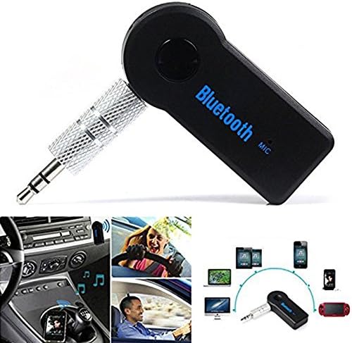 2016 Handfree Car Bluetooth Music Receiver Universal 3.5mm Streaming A2DP Wireless Auto AUX Audio Adapter With Mic For Phone MP3