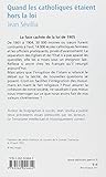 Image de Quand les catholiques étaient hors la loi (French Edition)