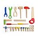 COSSY Wooden Kids Tool Box, Kids Play Tools Toolbox for Toddlers (33 PCs)