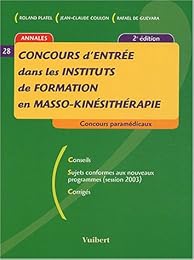 Concours d'entrée dans les instituts de formation en masso-kinésithérapie