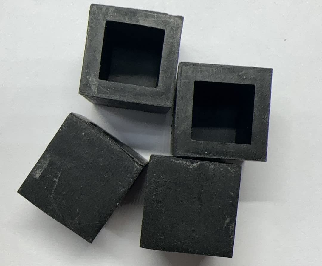 Furniture Rubber Cup for 1/2" 11 12 13mm Square OD Tubing Cover Plug, Tube Post End Cap, Chair Leg Pad (Pack of 4)