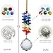 Newmerry 12 Inch Chandelier Crystal Ball Prisms Rainbow Octagon Beads Chakra Suncatcher for Gift,Car,Window