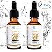 2-Pack Vitamin C Serum for Face - Organic Anti Wrinkle Reducer Formula for Face - Topical Facial Serum with Hyaluronic Acid & Vitamin E, 2 fl oz/ 60ml