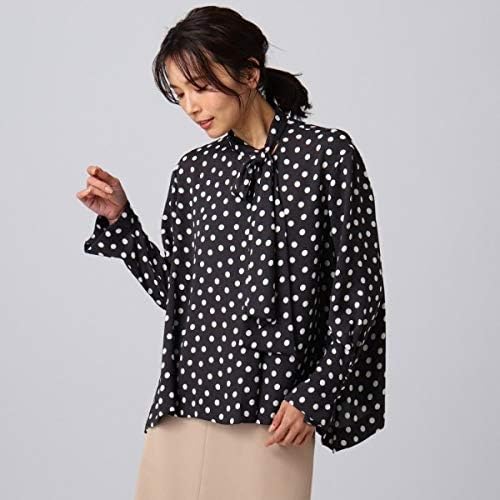 Amazon アンタイトル L プランタンバックサテンブラウス ブラック 119 44 4l シャツ ブラウス 通販