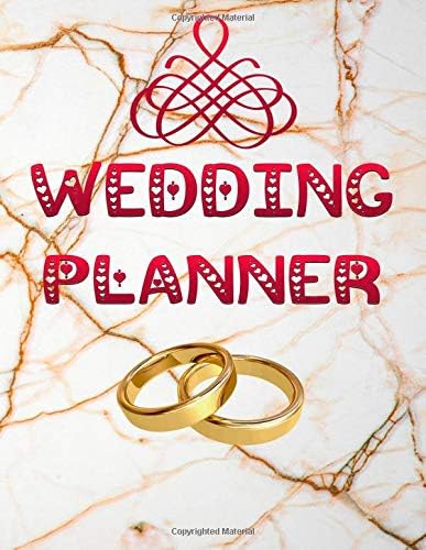 Wedding Planner: The Ultimate Wedding Planner And Organizer ~ Checklists ~ Guest Book ~ Detailed Budget Planning ~ Meal and Seating Planner ~ Marble Design