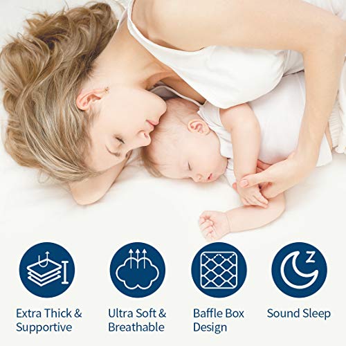 ELEMUSE Cal King Cooling Mattress Topper, Extra Thick Mattress pad for