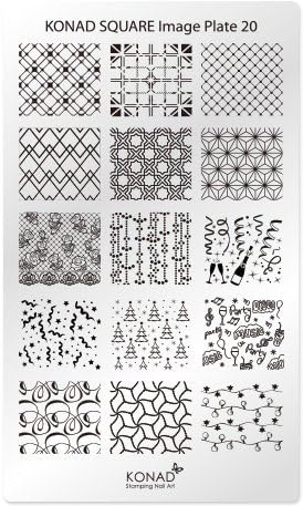 Amazon Konad コナド スタンピングネイルアート専用 スクエアイメージプレート コナドスタンピングネイルアート ネイルスタンパー ステンシル 通販