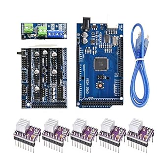 Amazon Com Ramps 1 6 Kit Mega 2560 R3 For Arduino 1pcs Ramps 1 6 Controller 5pcs Drv8825 Stepper Driver Module 3d Printer Kit Industrial Scientific