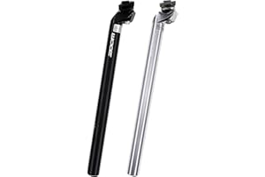 DJC Bike Seatpost for MTB Road Bike Gravel Aluminum Lightweight 25.4mm 26.8 27.2 28.6 30.4 30.9 31.6mm Black Silver City Lady