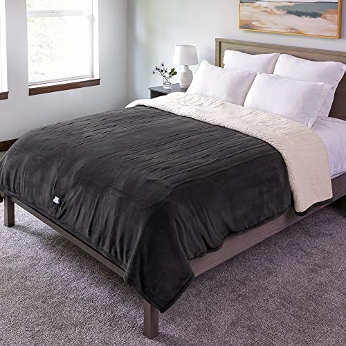 Sunbeam Royal Luxe Sherpa Night Fog Heated Blanket Full Pricepulse
