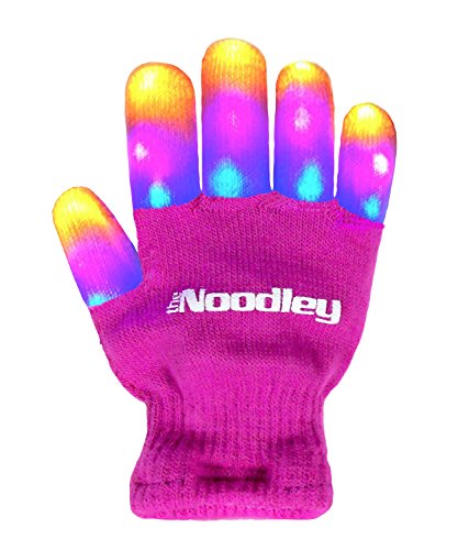 The Noodley Flashing LED Light Gloves - Birthday Gift Kid Girls Toy Flash Girl