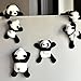 Fridge Magnets, 6 Pack Cute Plush Panda Refrigerator Magnet Sticker Decor