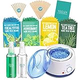 Hair Removal Waxing Kit Wax Warmer Wax Melts 4 Hard