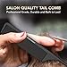 Styling Comb (2 Pack) Professional 8.8” Black Carbon Fiber Anti Static Chemical And Heat Resistant Tail Comb For All Hair Types | Fine and Wide Tooth Teasing Comb | Men and Women | Bardeau Essentials