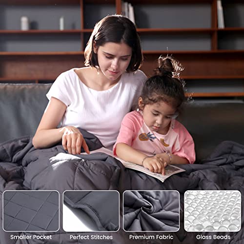 Syrinx Cooling Weighted Blanket Queen Size (15 Pounds 60''x80'' for