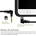 GearIT GI-35MM-DRA-BK-4FT Right Angle Gold Plated 3.5mm Auxiliary Audio Stereo Male to Male Cable - 4 Feet - Black