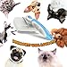 The Pet Portal Self Cleaning Dog Brush for Shedding Slicker Brush Cat Long Haired Pet Brush Grooming Deshedding Supplies - Small Pets White