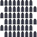 eBoot Black Pourer Cap Rubber Liquor Bottle Pour Dispenser Spout Dust Covers, 48 Pack