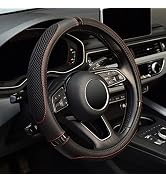 ZHOL Wood Grain Steering Wheel Cover, Universal 15 Inch | Microfiber Leather, Anti-Slip, Odorless - View #6