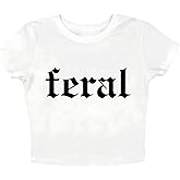 Feral Cropped T-Shirt Feral Gothic Crop Top
