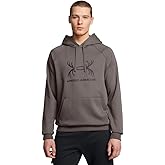 Under Armour Men's Rival Fleece Antler Wordmark Hoodie | Ultra-Soft Cotton-Blend Mens Sweatshirt | Hooded Athletic Pullover