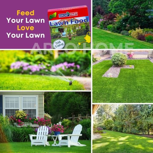 Organic Lawn Booster, 100% Organic Lawn Essential Garden Food for Lush Green Lawn Grass (1 Pack 1000 grams) Long Lasting Balanced Organic Lawn Feed - for a Thicker, Greener and More Durable Lawn