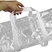 Evelots Gift Wrapping Bag/Organizer-Clear Plastic-Handles-Up to 50 Rolls-Set/2