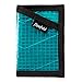 Flowfold Recycled Sailcloth Minimalist Slim Front Pocket Card Holder Wallet - Light Weight - Made in The USA - Cyan