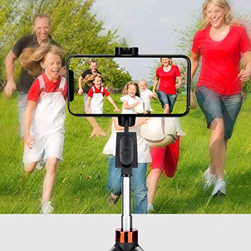 Selfie Stick and Tripod 2 in 1, Height Telescopic Tripod Stand and Angle Adjustable Phones Holder, Wireless Remote to Get Selfie at Home or Travel, Pearl White