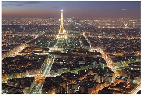 YUBAIBA Wooden Jigsaw Puzzle, Paris Night View Puzzle, 300/500/1000 Pieces, Parent-child Toys, Large Adult Decompression Children's Educational Toys, Children's Day Gifts (Size : 300)