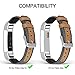 Jobese Compatible with Fitbit Alta Hr Bands for Women Men/Fitbit Alta/Fitbit Ace Band, Soft Classic Canvas Fabric Straps with Genuine Leather Compatible with Fitbit Alta Bands