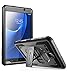 Galaxy Tab A 7.0 Case, Heavy Duty i-Blason Samsung Galaxy Tab A 7 2016 Armorbox Dual Layer Hybrid Full-Body Protective Kickstand Case with Front Cover and Built-in Screen Protector (Black)