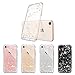 MOSNOVO Compatible for iPhone SE 2020 Case/iPhone 8 Case/iPhone 7 Case, Clear Colorful Confetti Pattern Print Design Girl Women with Transparent TPU Bumper Hard Back Case Cover for iPhone 7/8/SE 2nd
