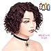 FAVE Short Curly Human Hair Wigs for Black Women 8 inches Bob Wigs Side Part Bob Wig Pixie Wigs 99J Color Short Human Hair Wig Natural Looking glueless wigs human hair pre plucked pre cut
