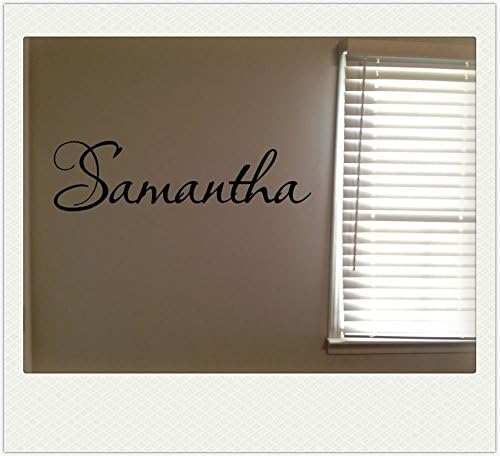 FAWER Samantha Girls Room Name Nursery Baby Kids Vinyl Wall Quote Sticker