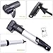 Mini Bike Hand Pump By DigHeath(TM), Portable and Lightweight Aluminum Frame Tire Pump-Fit Presta & Schrader Valve, High Pressure Cycle Air Pump with Glueless Puncture Repair Kit for All Bicycle Tires