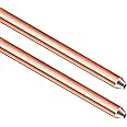 GOUNENGNAIL - 8ft Ground Rod - UL Listed 5/8'' Bonded Electrical Copper Grounding Bar for Signal Tower Fence Lightning Strike Electrode Earthing Rod, Industrial Grade Ground Rods (2, 5/8''x8')