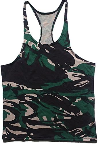 GH2G12JKJ Camouflage Vest Sleeveless Shirt Fitness Male Tank Tops Picture Color L