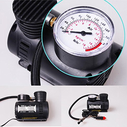  Air pump Clearance , 12v Car Electric Mini Compact Compressor Pump Bike Tyre Air Inflator 300psi New by Little Story Clearance