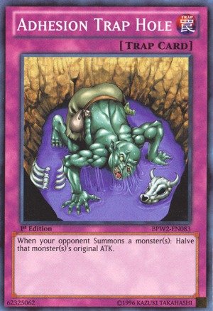 Yu-Gi-Oh! - Adhesion Trap Hole (BPW2-EN083) - Battle Pack 2: War of the Giants - Round 2 - 1st Edition - Super Rare