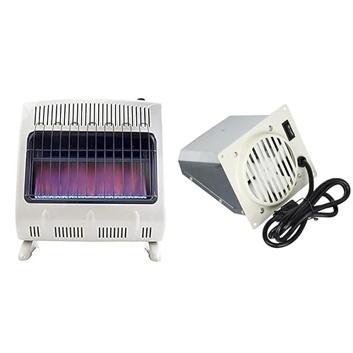 Heater 30,000 BTU Blue Flame Natural Gas Heater Bundle with