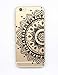 iPhone 6 Plus Case,iPhone 6s Plus Case,LUOLNH Henna Mandala Half Totem Flower Hard Plastic Clear Case Skin Cover for Apple iPhone 6/6S Plus (5.5)inch(Black)