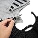 Beard Head Knight Beard Beanie - Funny Knitted Helmet and Fake Beard and Visor Black