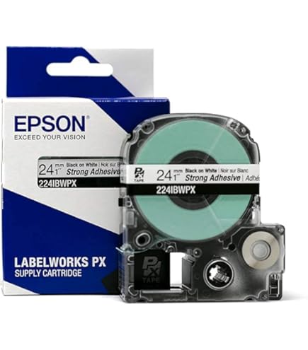 TAPES　サンプラー Amazon.com: Epson LABELWORKS 236BWPX Genuine PET (Polyester